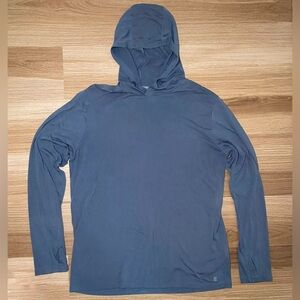 Free Fly Bamboo Shade Hoodie Blue Men's Size XL  Sun Protection, Fishing, SPF50